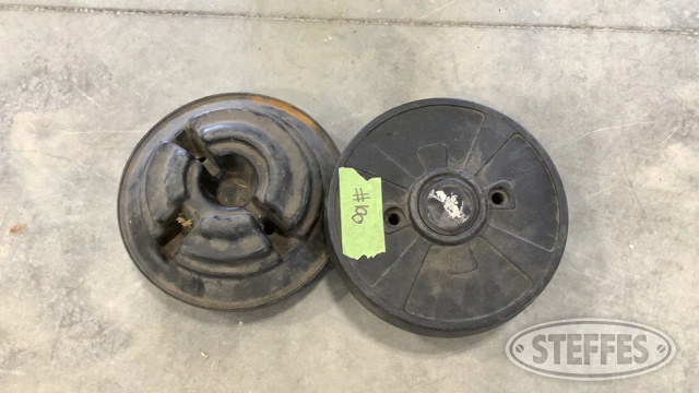 (2) John Deere 31 lb. Plastic Shell Wheel weights